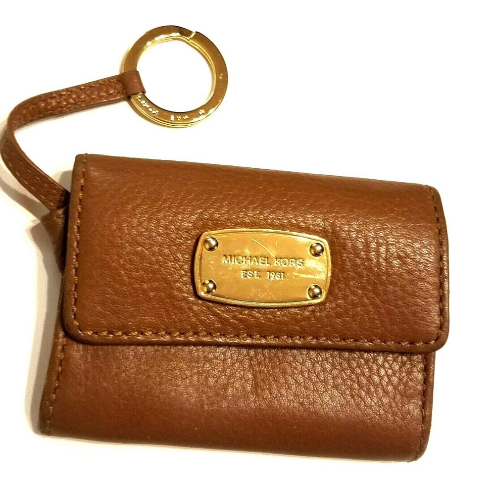 Michael Kors Fold Over Leather Coin Purse | Wallet
